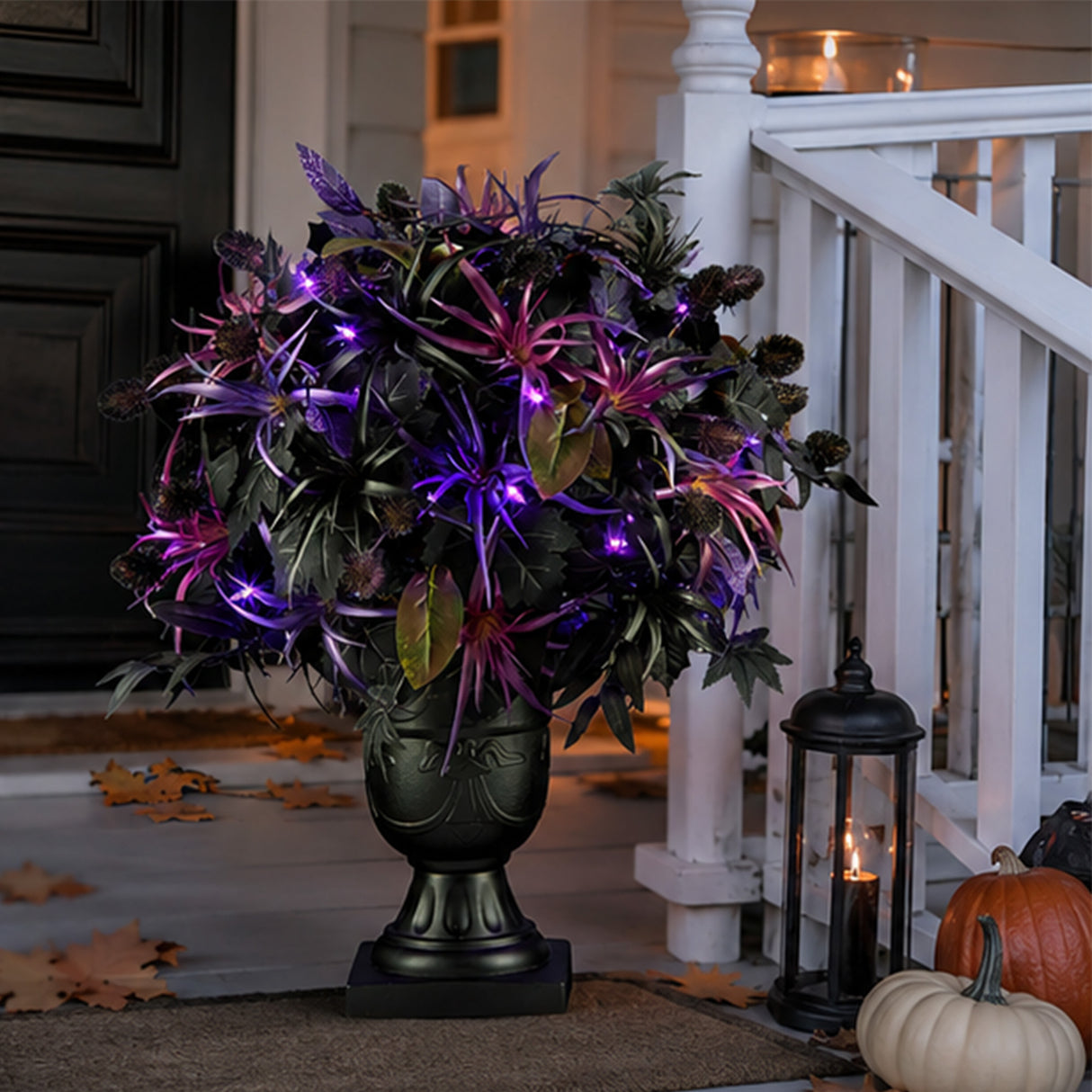 24 in. Halloween “Scare in the Air” Potted Plant with LED Lights