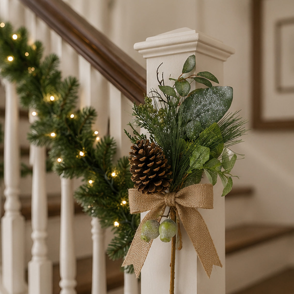 19in Pine Berry & Pinecone Christmas Decorative Pick