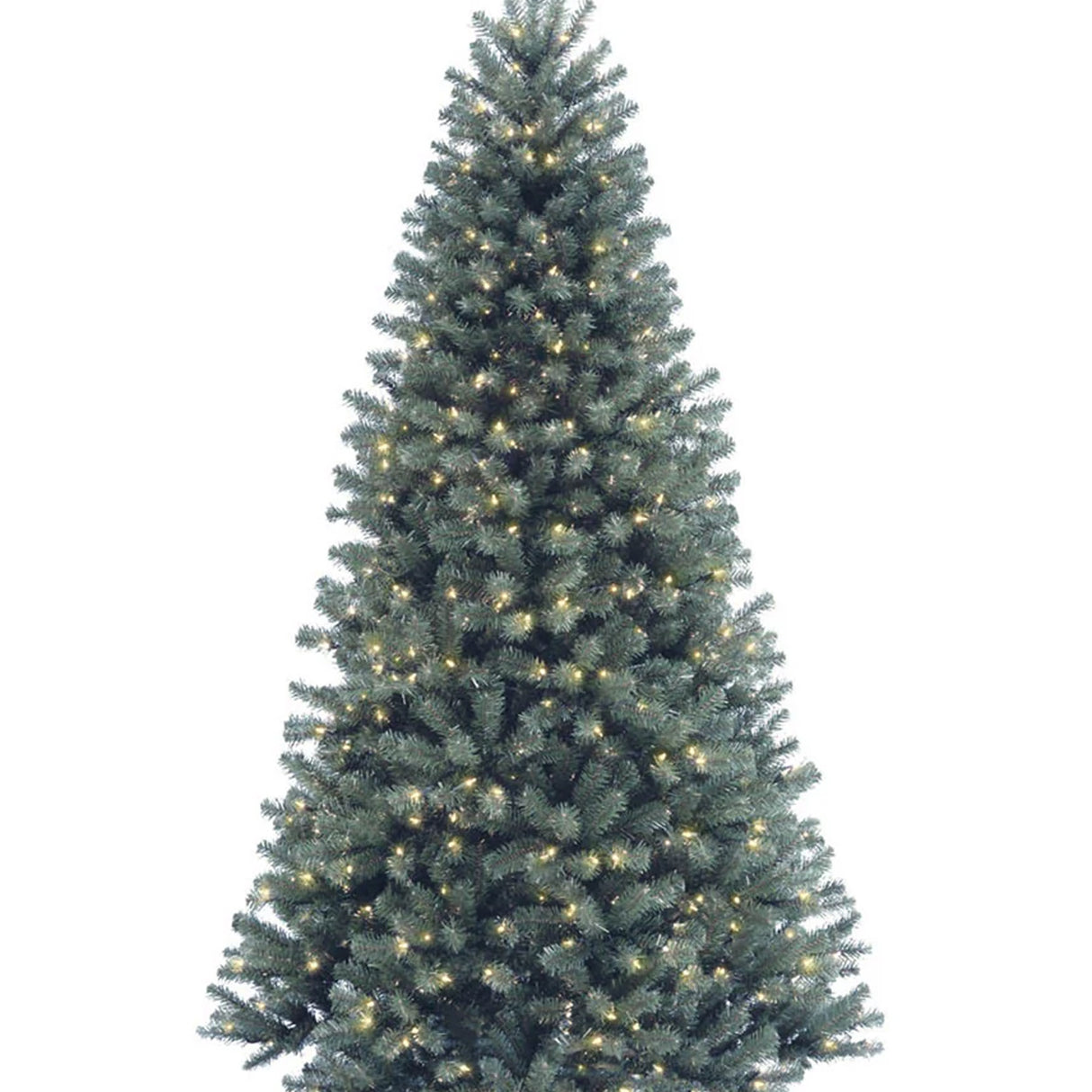 9ft Pre-Lit Blue North Valley Spruce Christmas Tree with Clear Lights