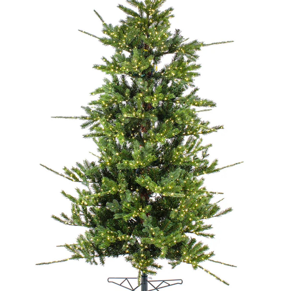 9ft Pre-Lit Lark Pine Medium Christmas Tree with Warm White LED Rice Lights