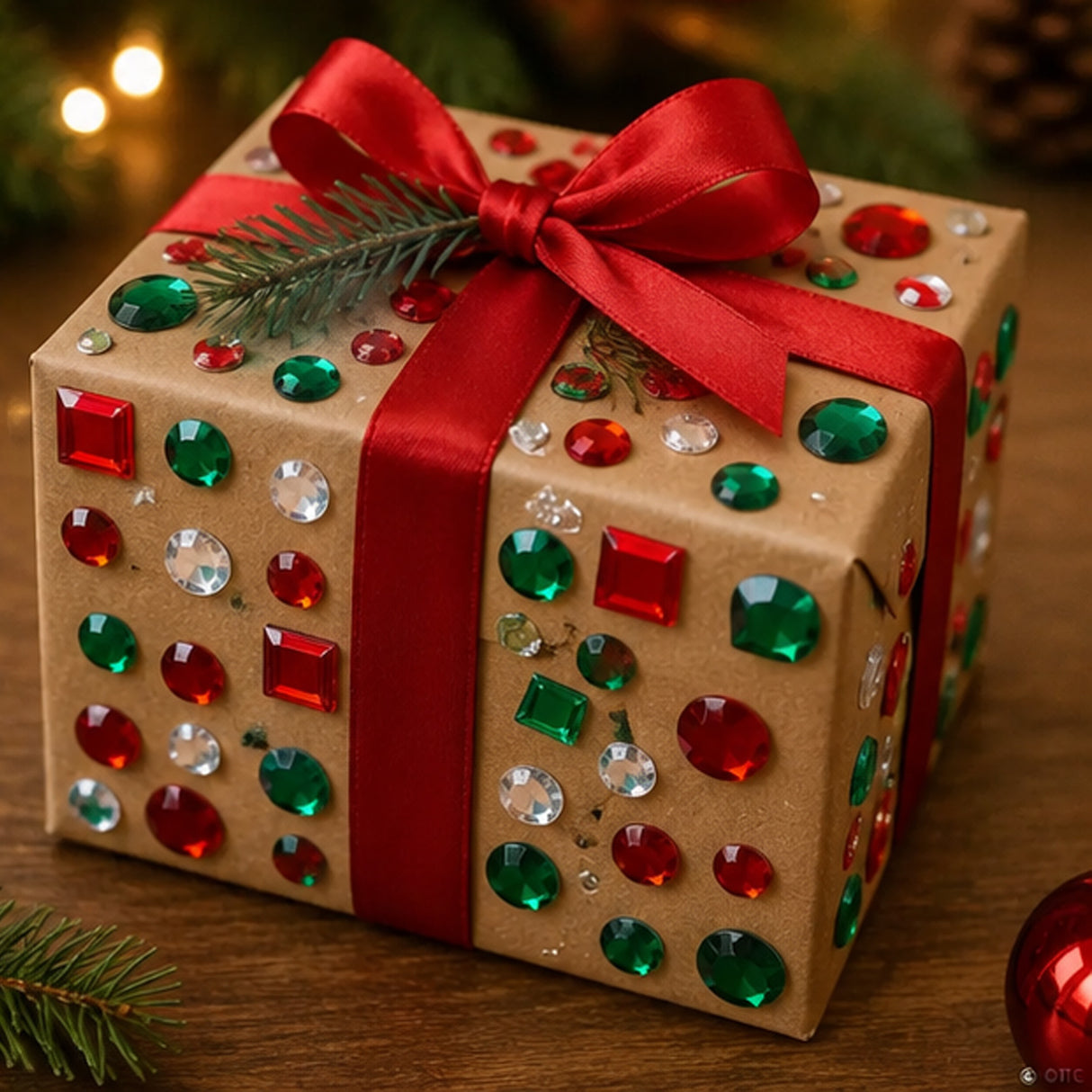 Bulk Christmas Jewel Assortment 100 Piece Craft Set