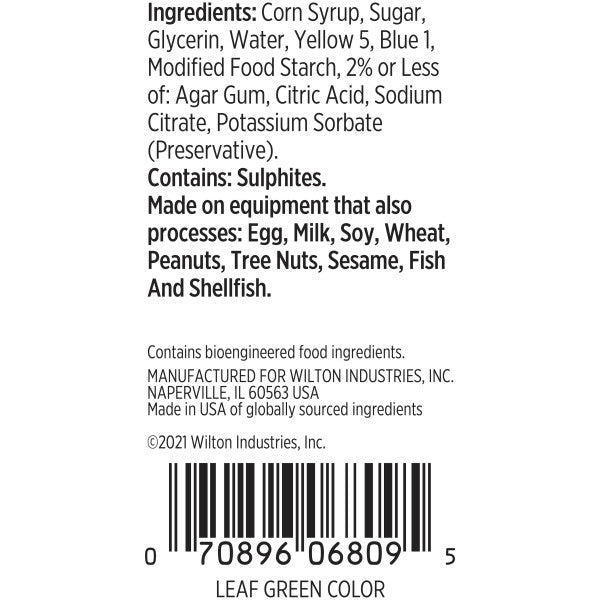 Wilton Leaf Green Gel Food Coloring – 1 oz.