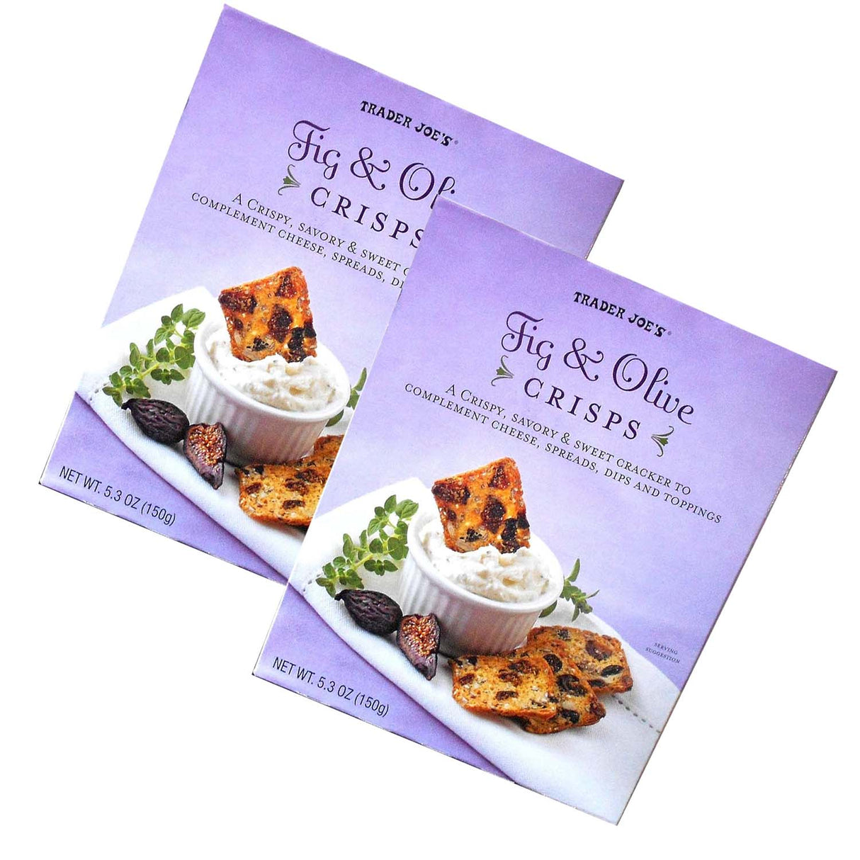 Trader Joe's Fig & Olive Crisps, 5.3oz,