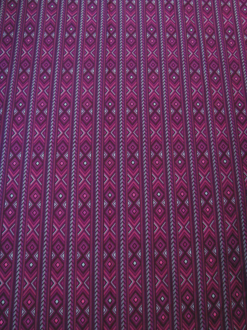 Nylon Spandex Fabric - Medium Weight Geometric Design, 58" To 60" Width