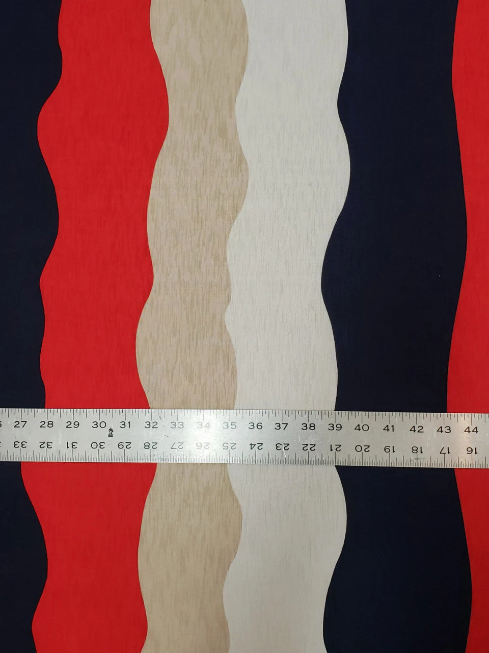 Polyester Spandex Fabric - Multi Color Long Stripes, Light Weight, 58-60" Width
