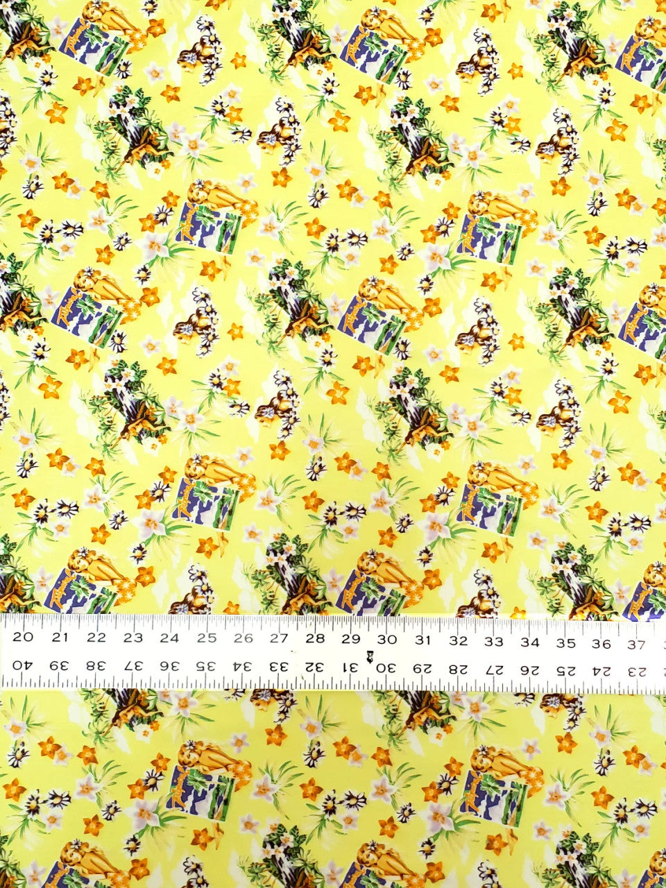 Nylon Tactel Fabric - Hawaiian Themed Print, 58-60" Width