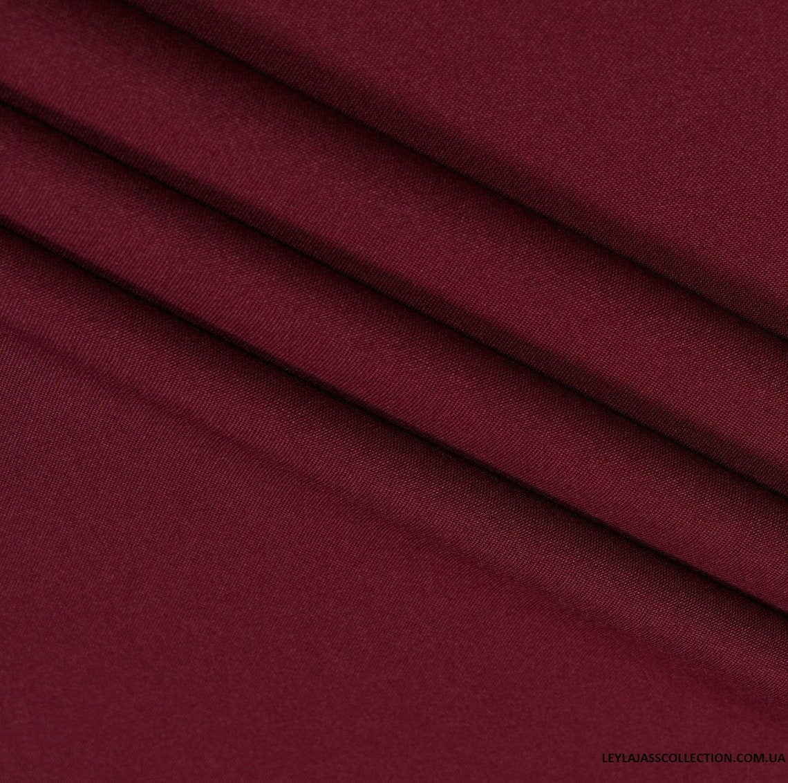Burgundy Poly Poplin Fabric
