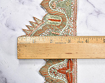 Beaded Scalloped Trim by the Yard