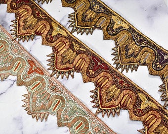 Beaded Scalloped Trim by the Yard