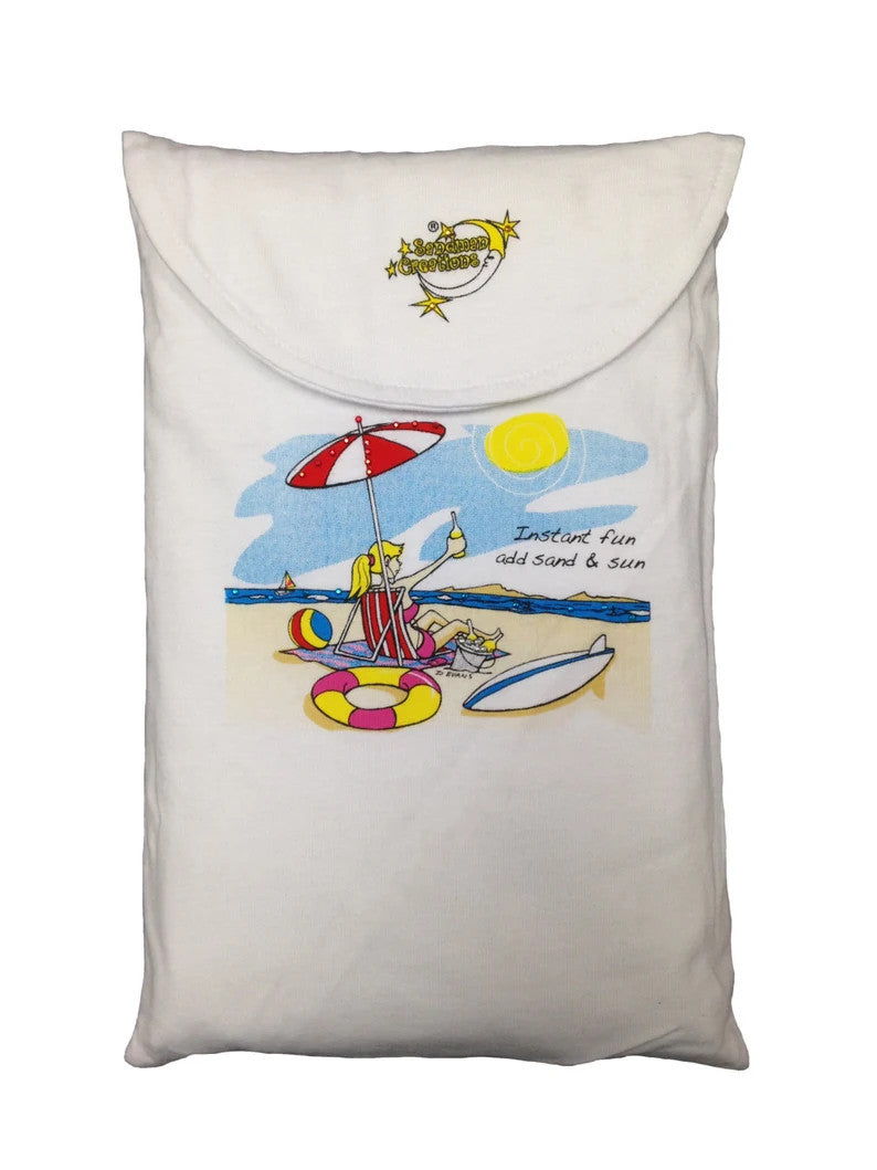 Summer Fun 100 Percent Cotton Fabric - Animated Print, Side Slits, Matte Studs, One Size Fits Most