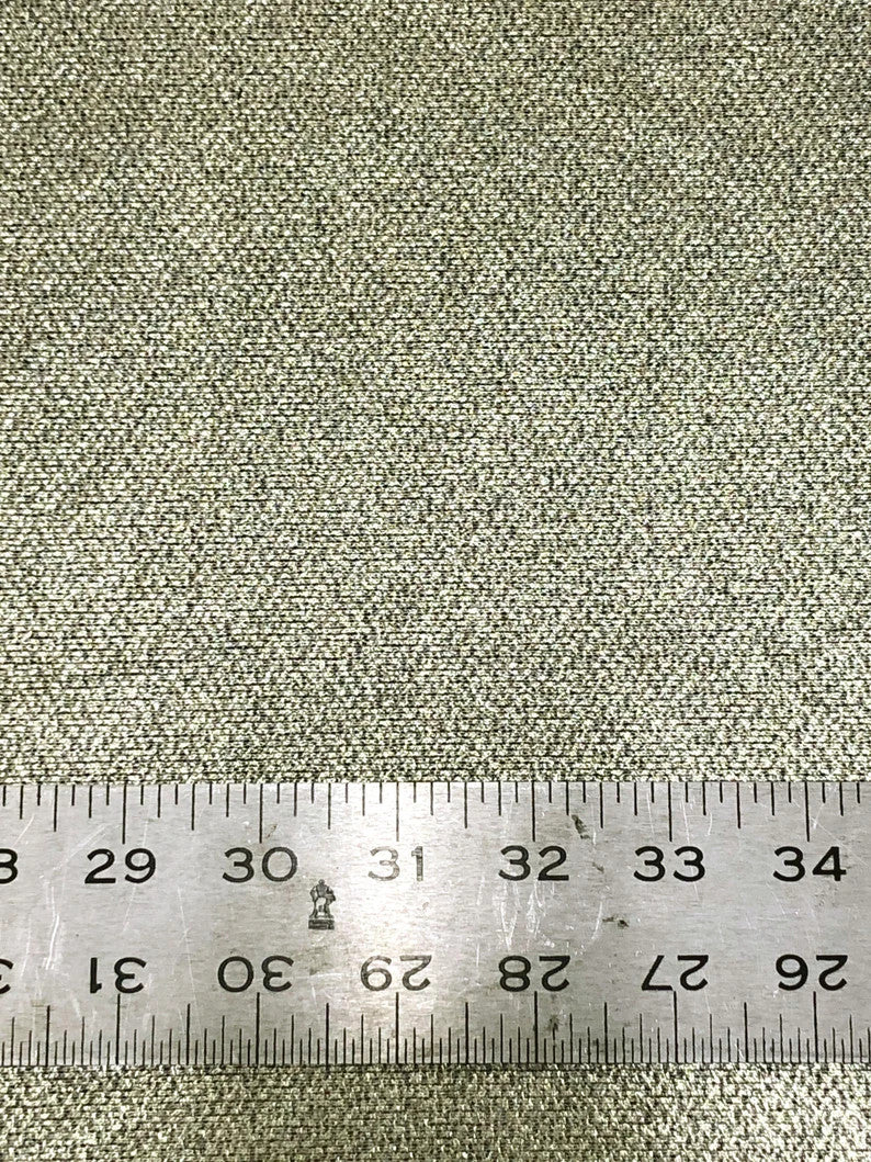Polyester Sweater Knit Fabric - Gold Lurex Foil Design, 58/60" Width (1 Yard)