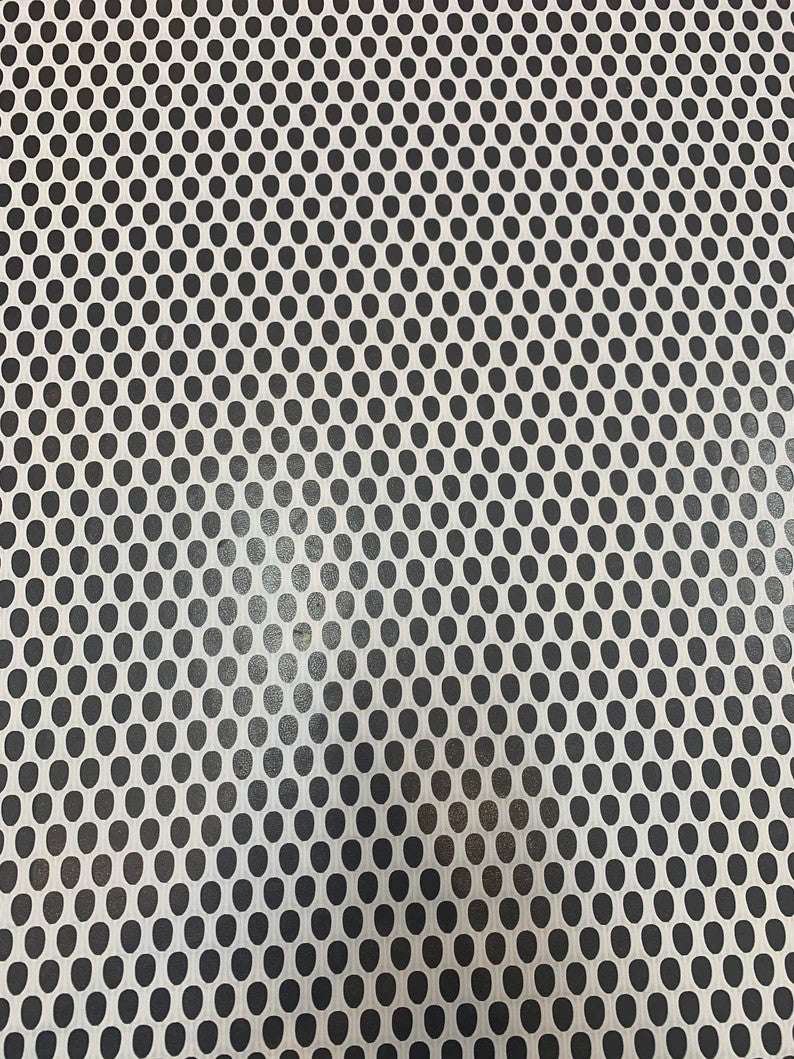 Nylon Spandex Oval Fishnet Mesh Fabric - See Through Plain Oval Pattern, 56" Width