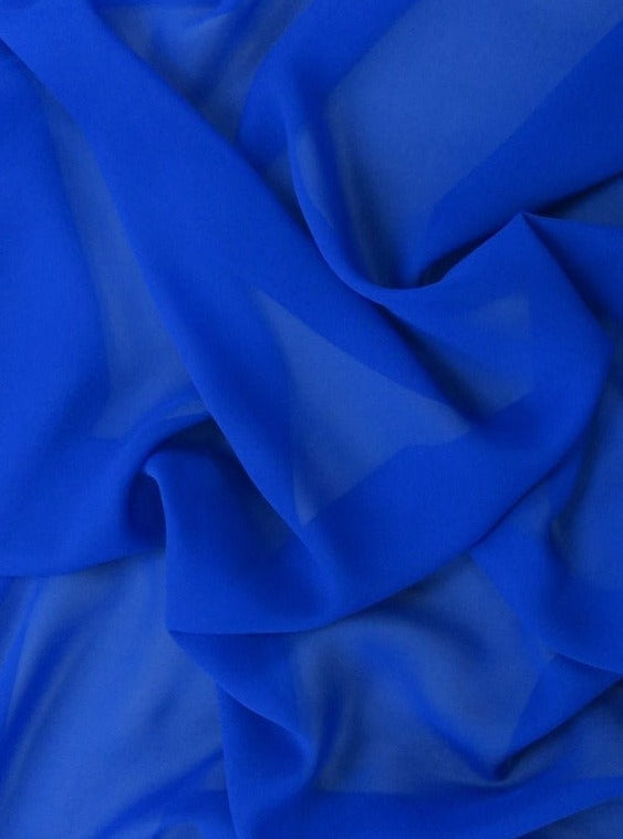 Royal Blue Chiffon