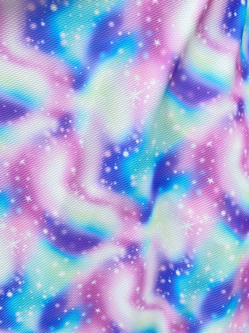 4-Way Stretch Liverpool Knit Rainbow Tie Dye