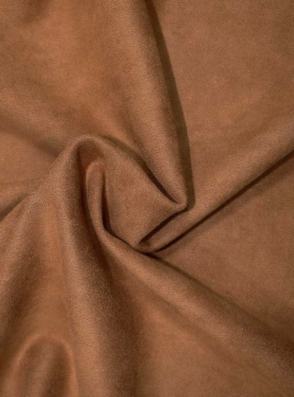 Brown Microsuede Faux Suede Fabric