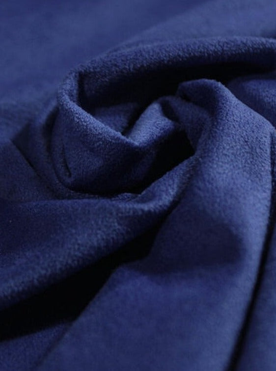 Navy Blue Microsuede
