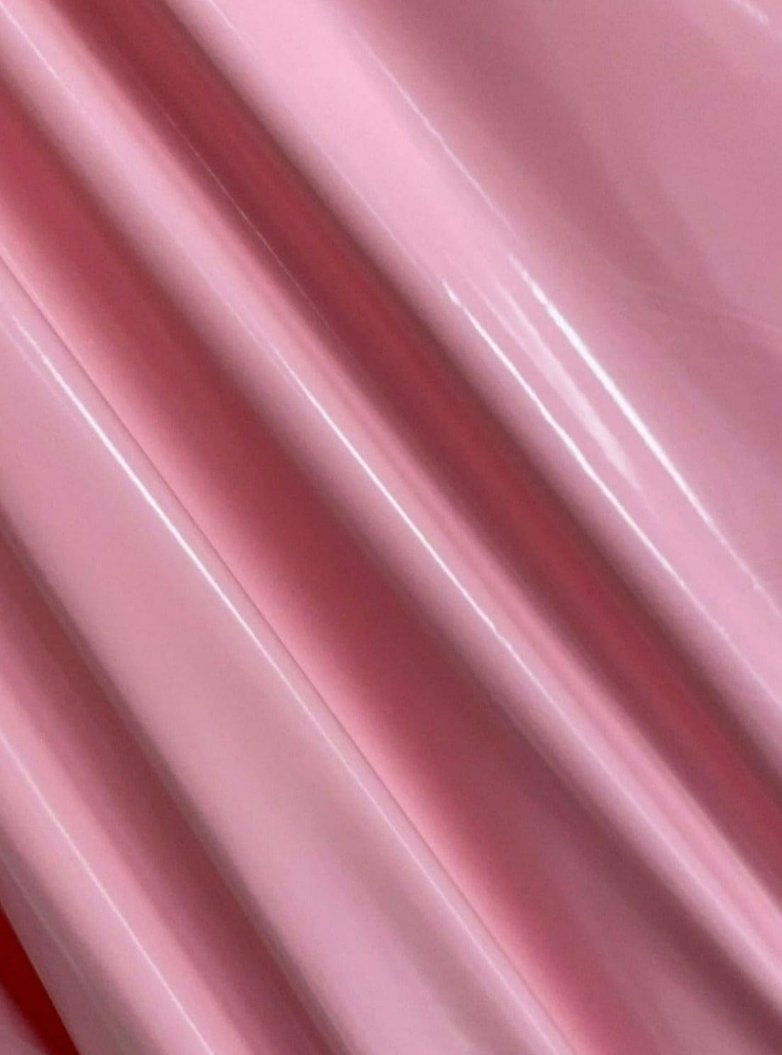 Glossy Stretch Patent Leather Latex Baby Pink