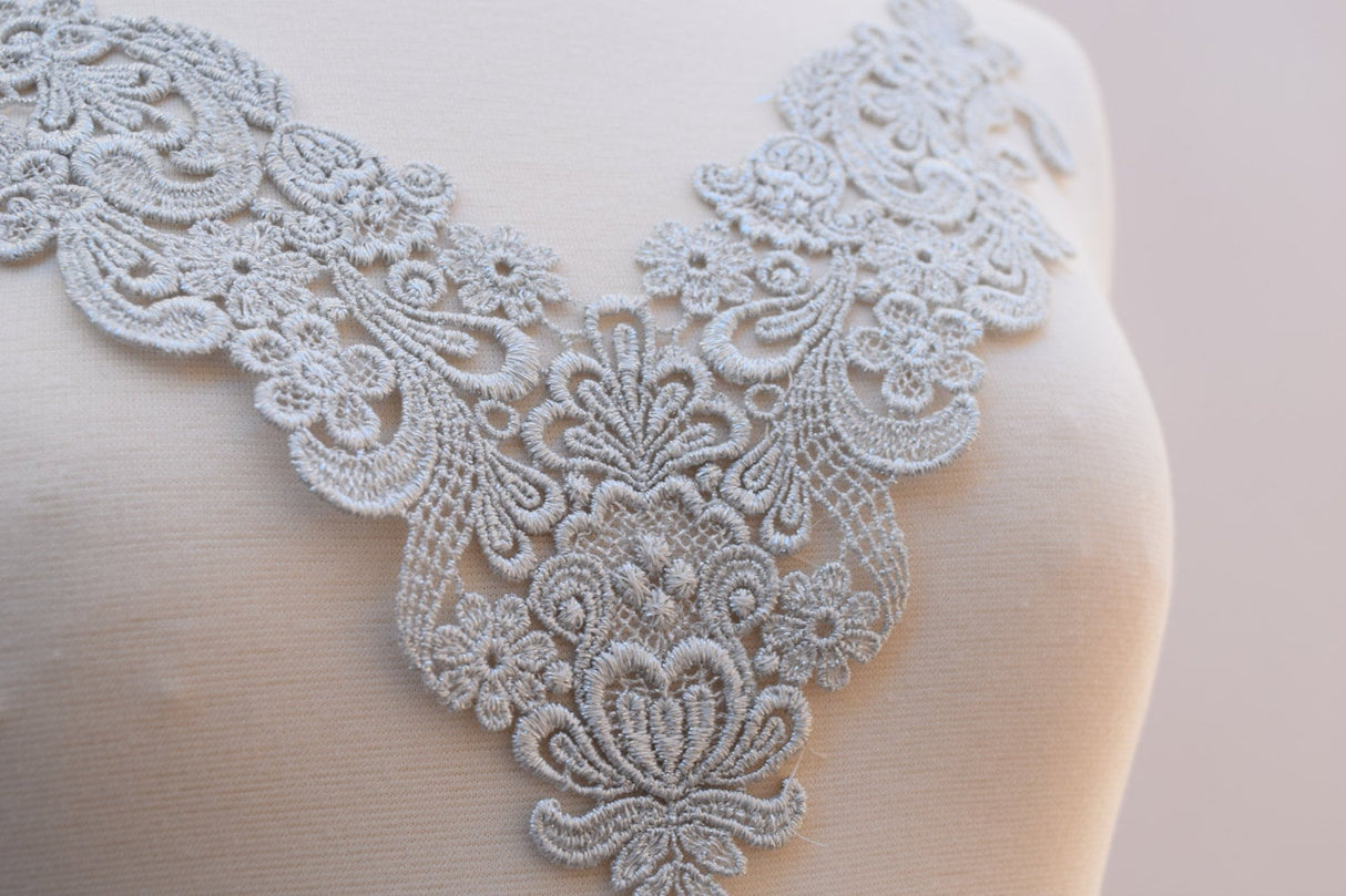 Metallic Venice Lace Applique