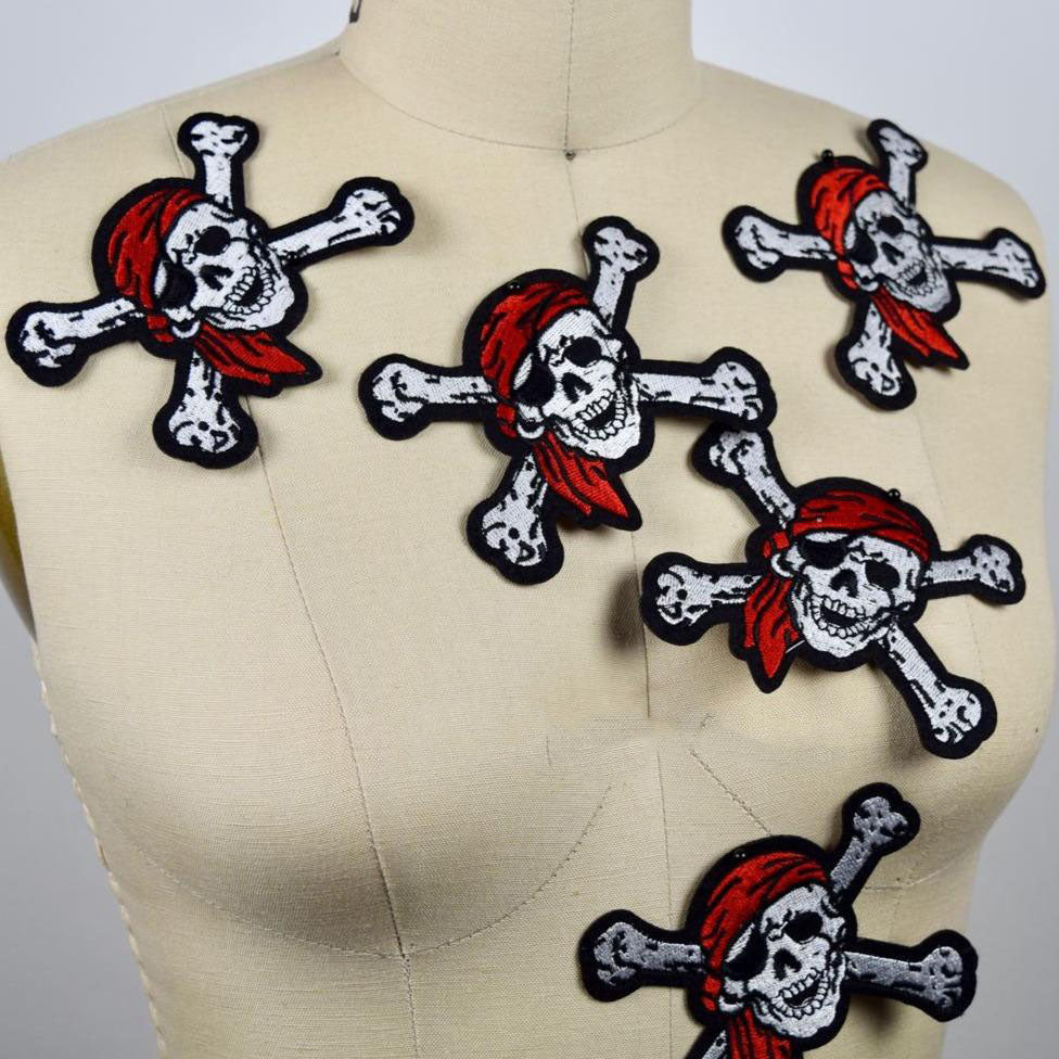 Pirate Skull Iron-On Patch