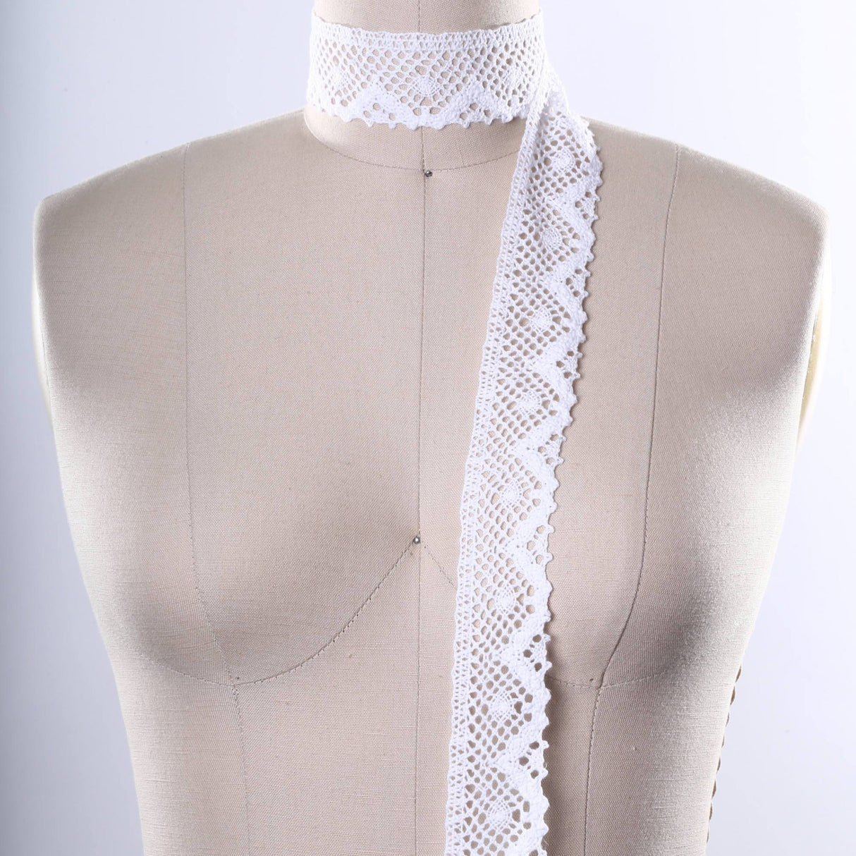 Cluny Cotton Lace Trim White 1.5 Inch