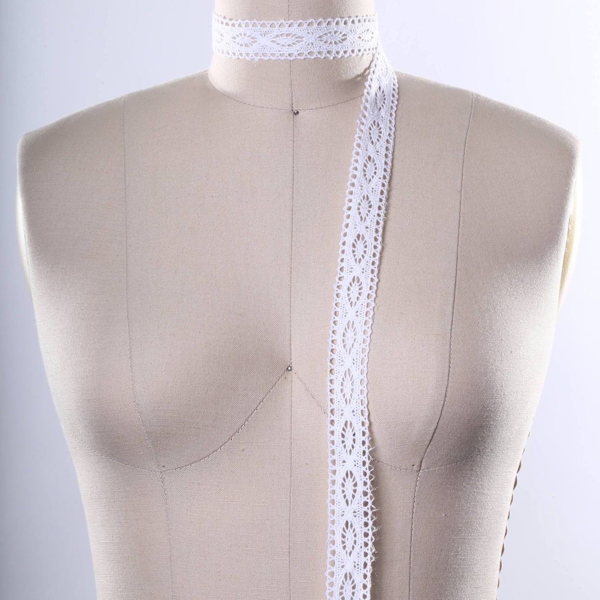 Crochet Cluny Lace Trim White 1 Inch