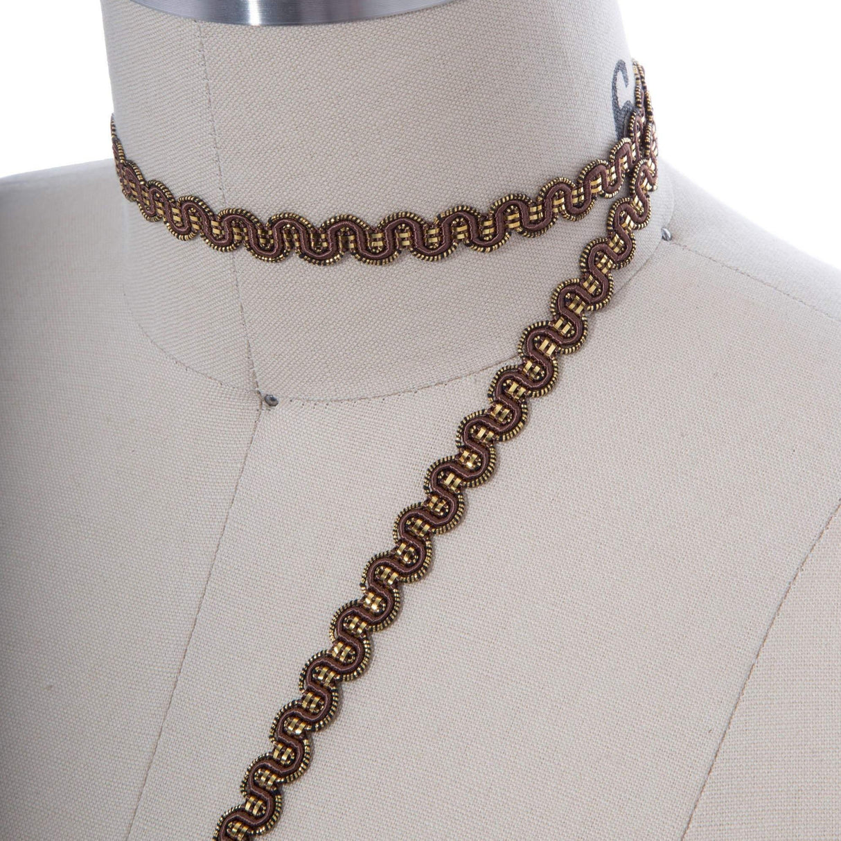 Gimp Trim Brown Gold 3/8 Inch