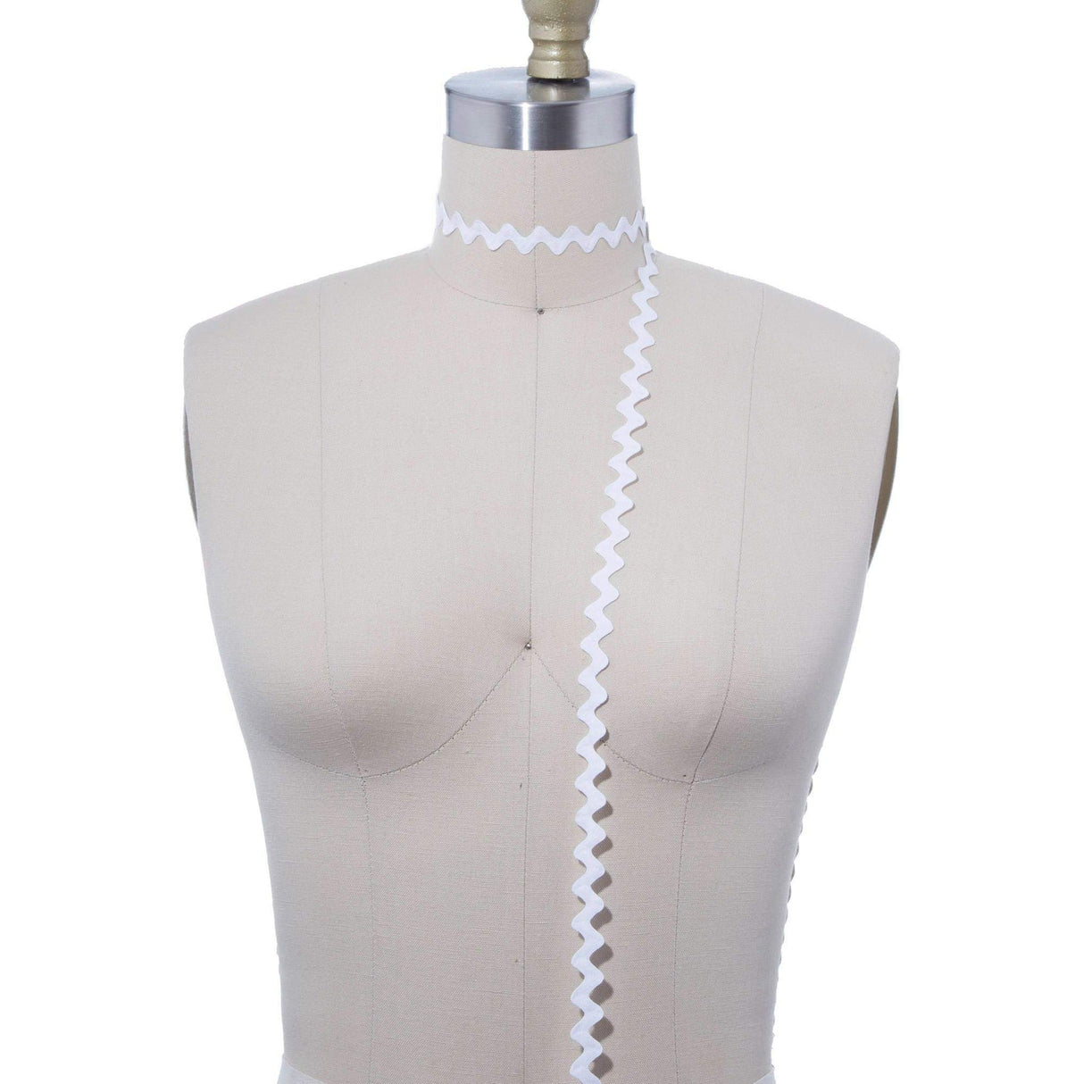 Ric Rac Trim White Mini Soft Pliable