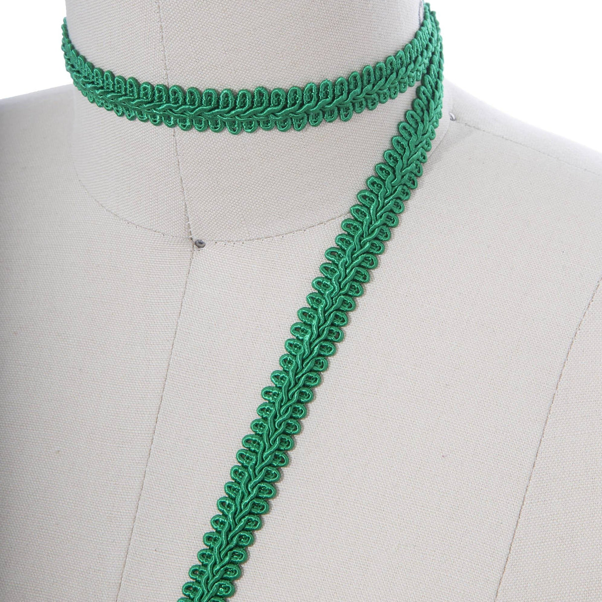 Gimp Trim Braided Green 5/8 Inch