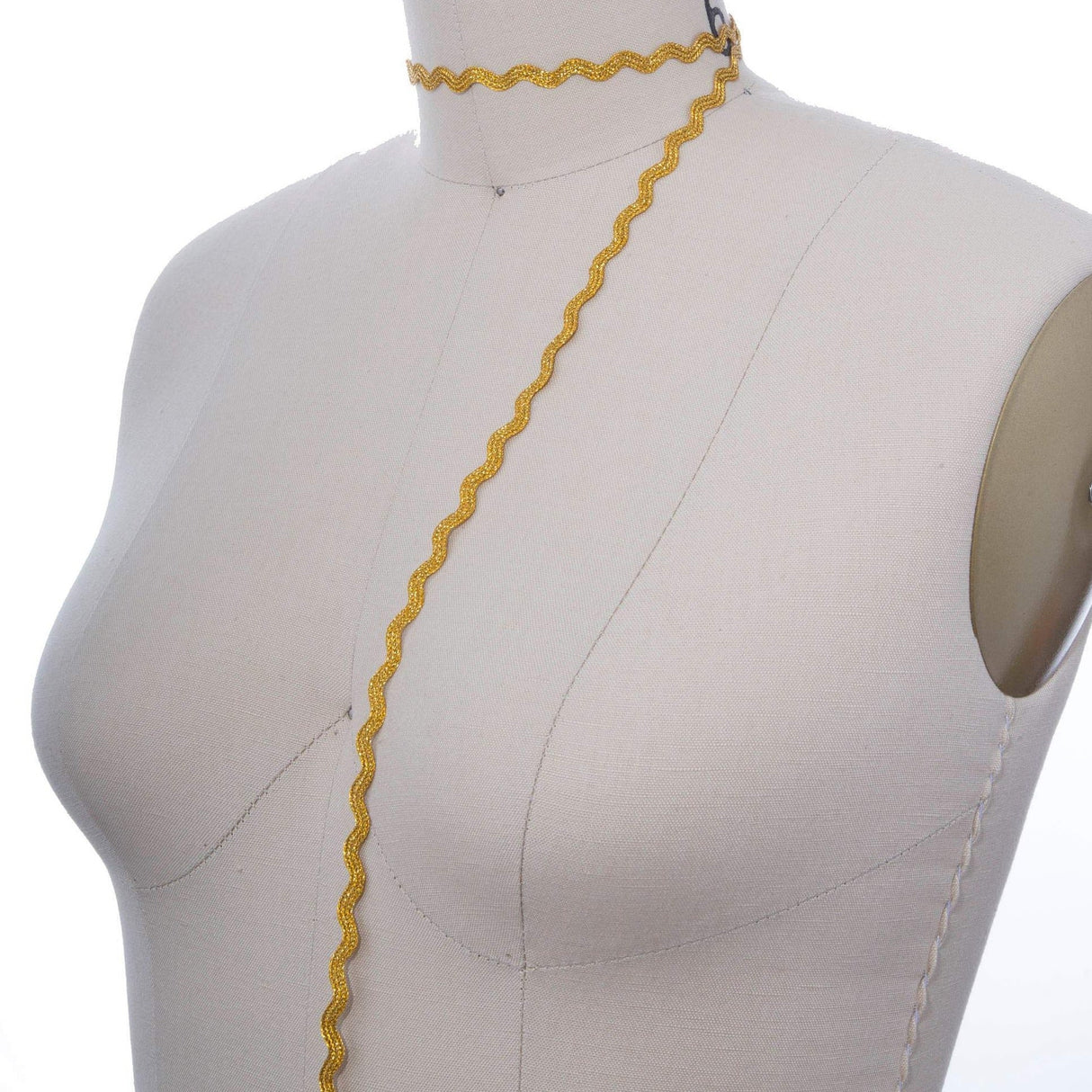 Ric Rac Trim Gold Metallic 2 Yards