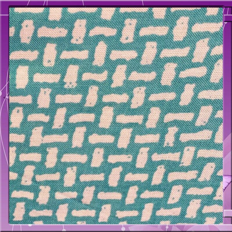 Rayon Challis Japanese Inspired Print Sage Off White