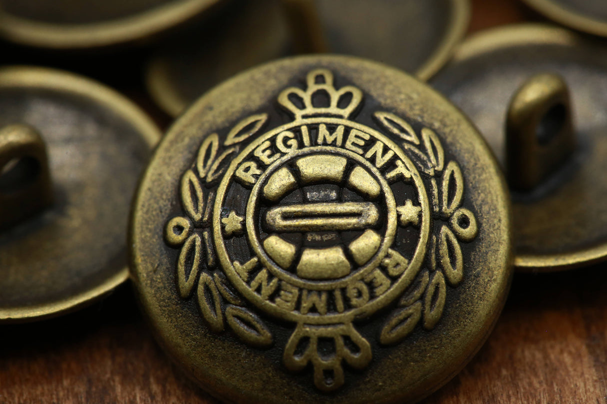 Antique Brass Shank Button
