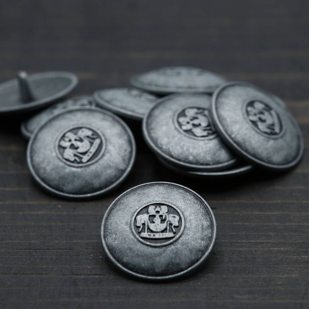 Gunmetal Shank Button 25 mm