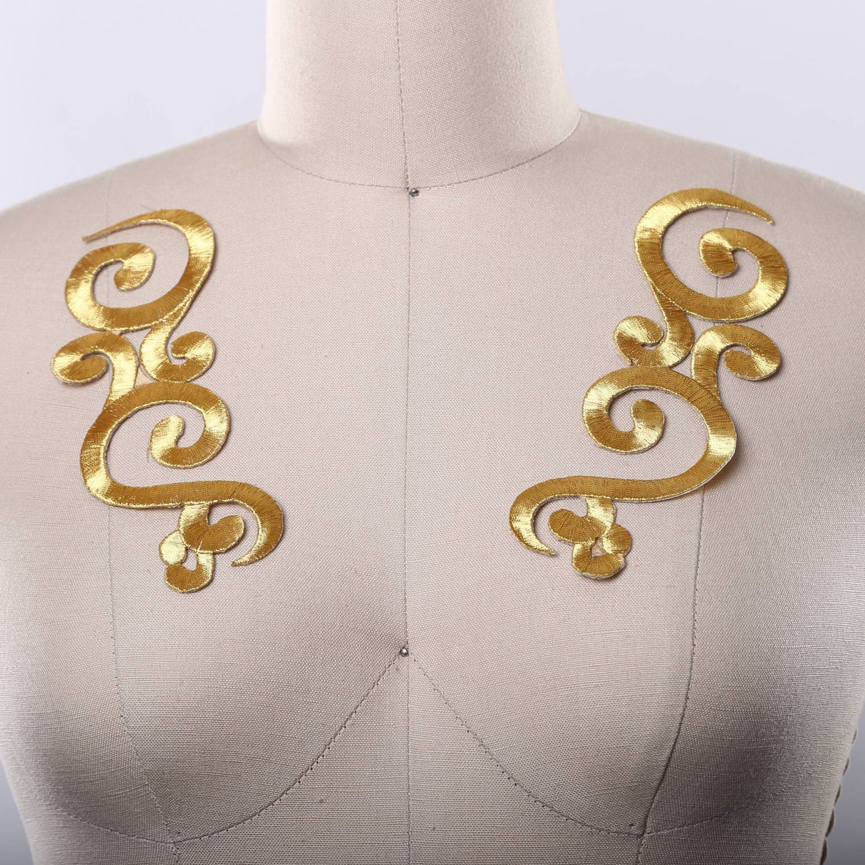 Iron-On Swirl Applique Pair