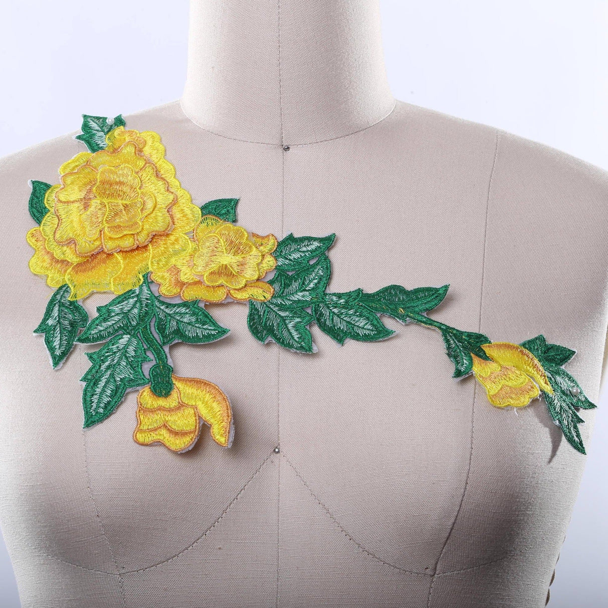Embroidered Flower Applique Patch