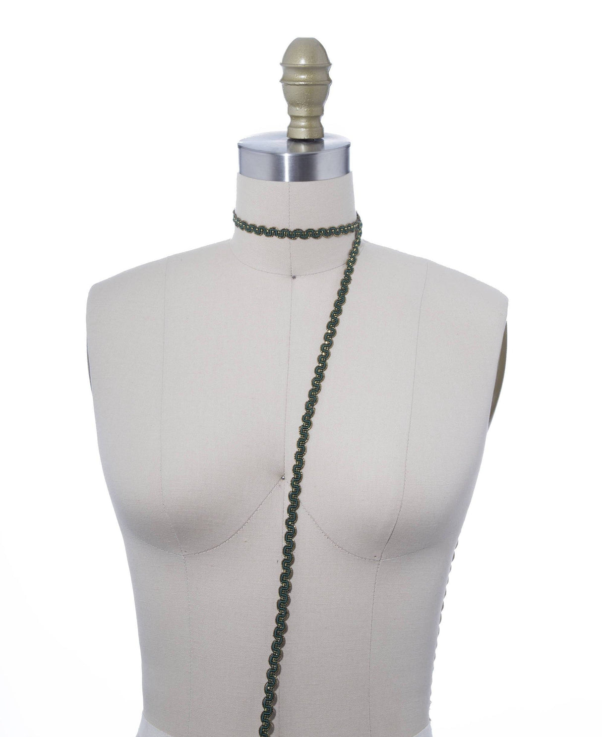 Gimp Trim Hunter Green Gold 3/8"