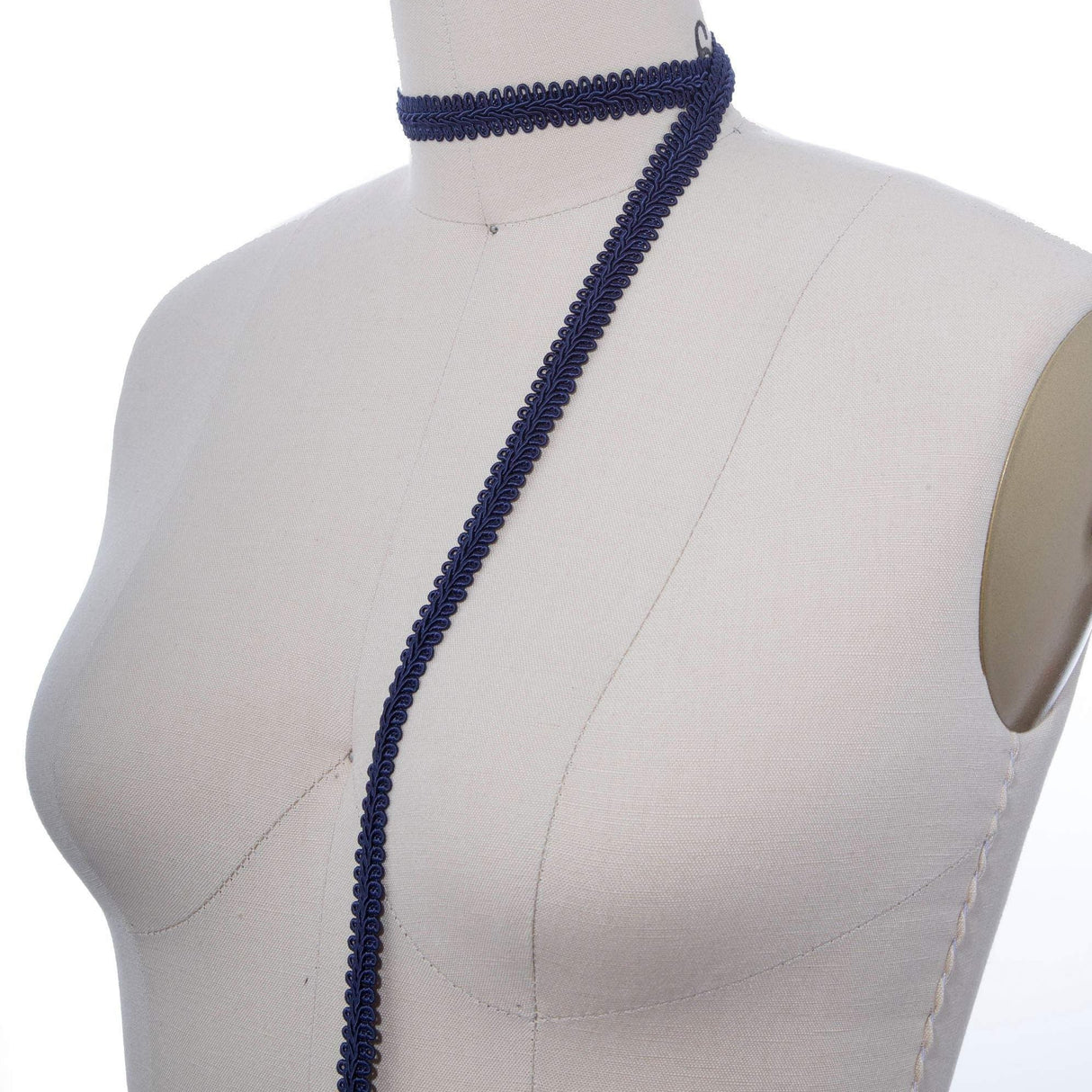 Gimp Trim Navy Blue 5/8 Inch Braided