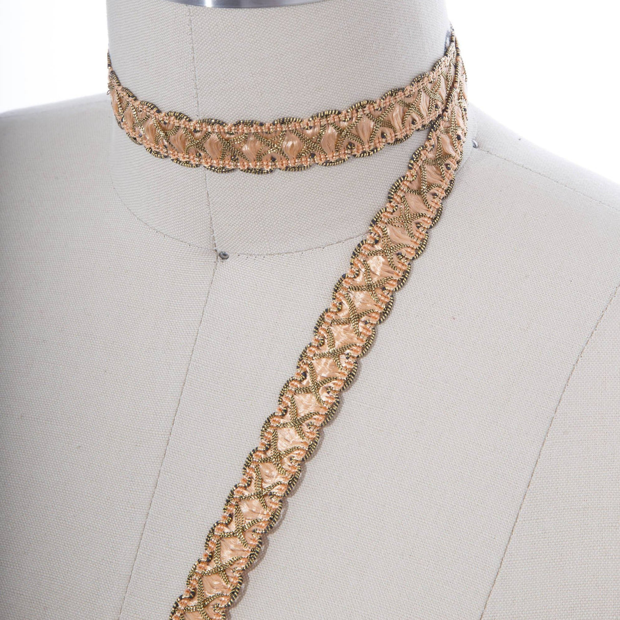Gimp Trim Peach Gold 5/8 Inch