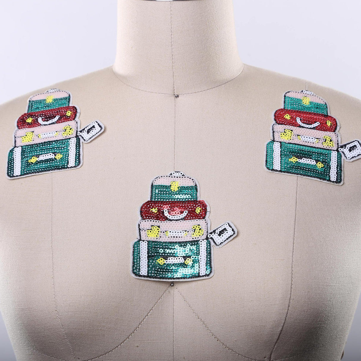 Luggage Design Iron-On Patch