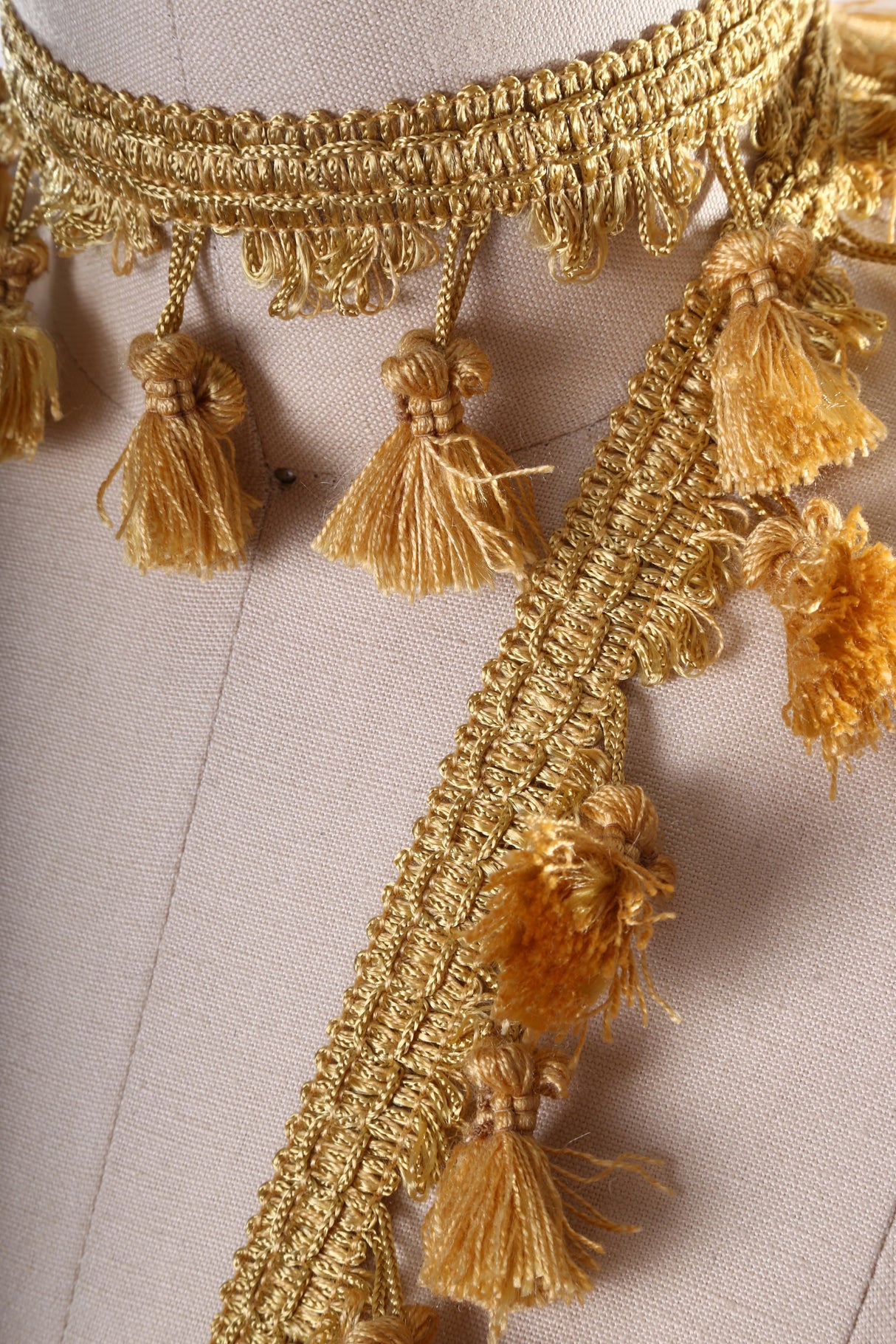 Tassel Fringe Braided Gimp Trim 2"