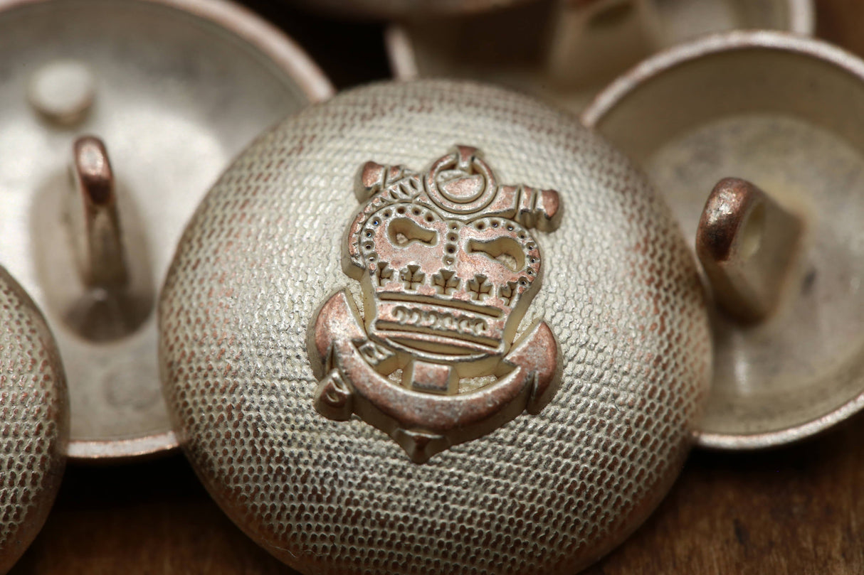 Metal Button Rose Gold Captain Crest