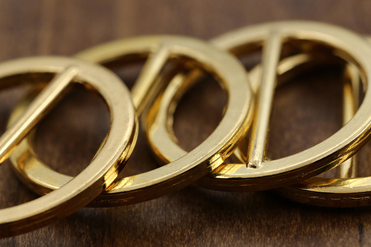 Gold Slider Buckle With Bar