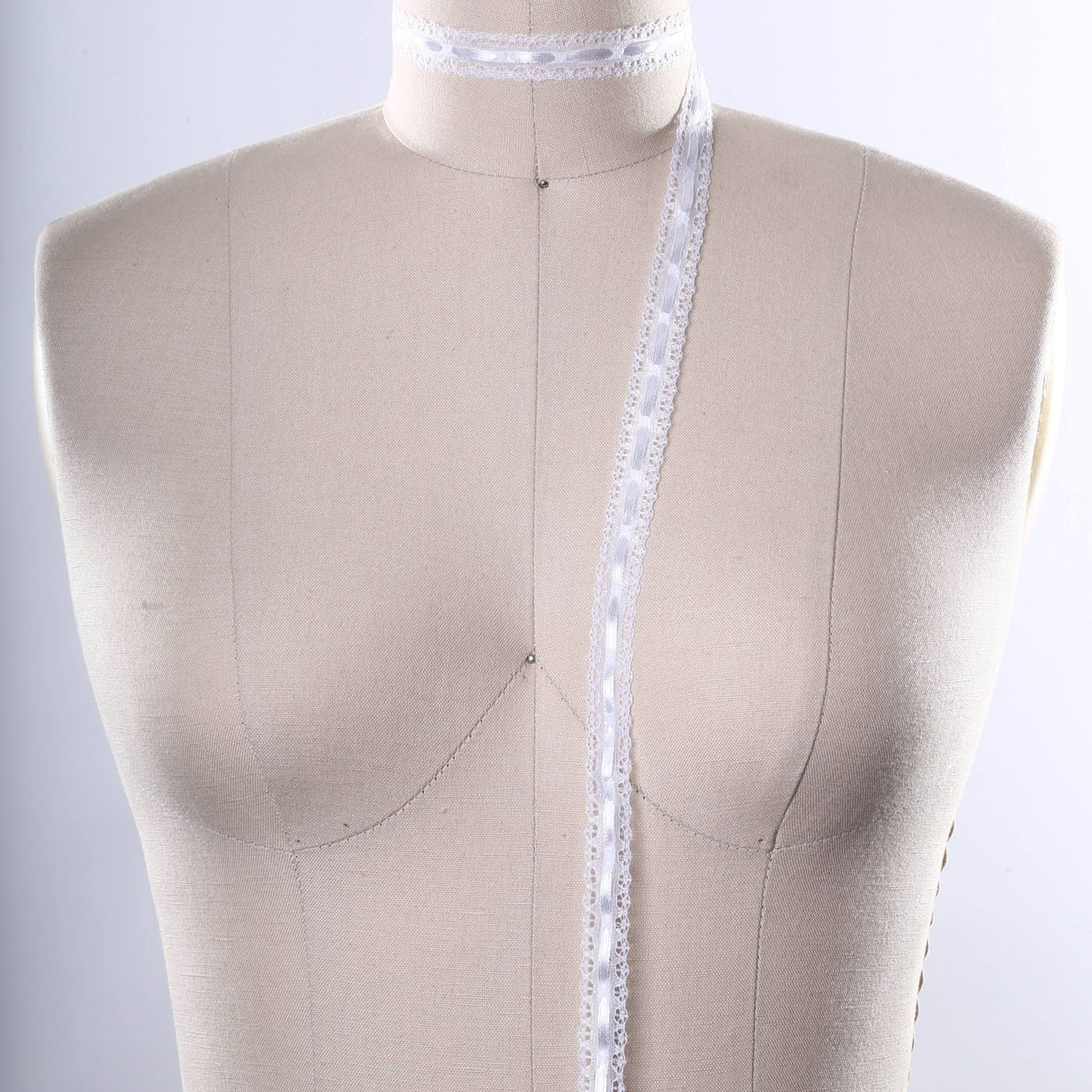 Eyelet Lace Trim White Polyester