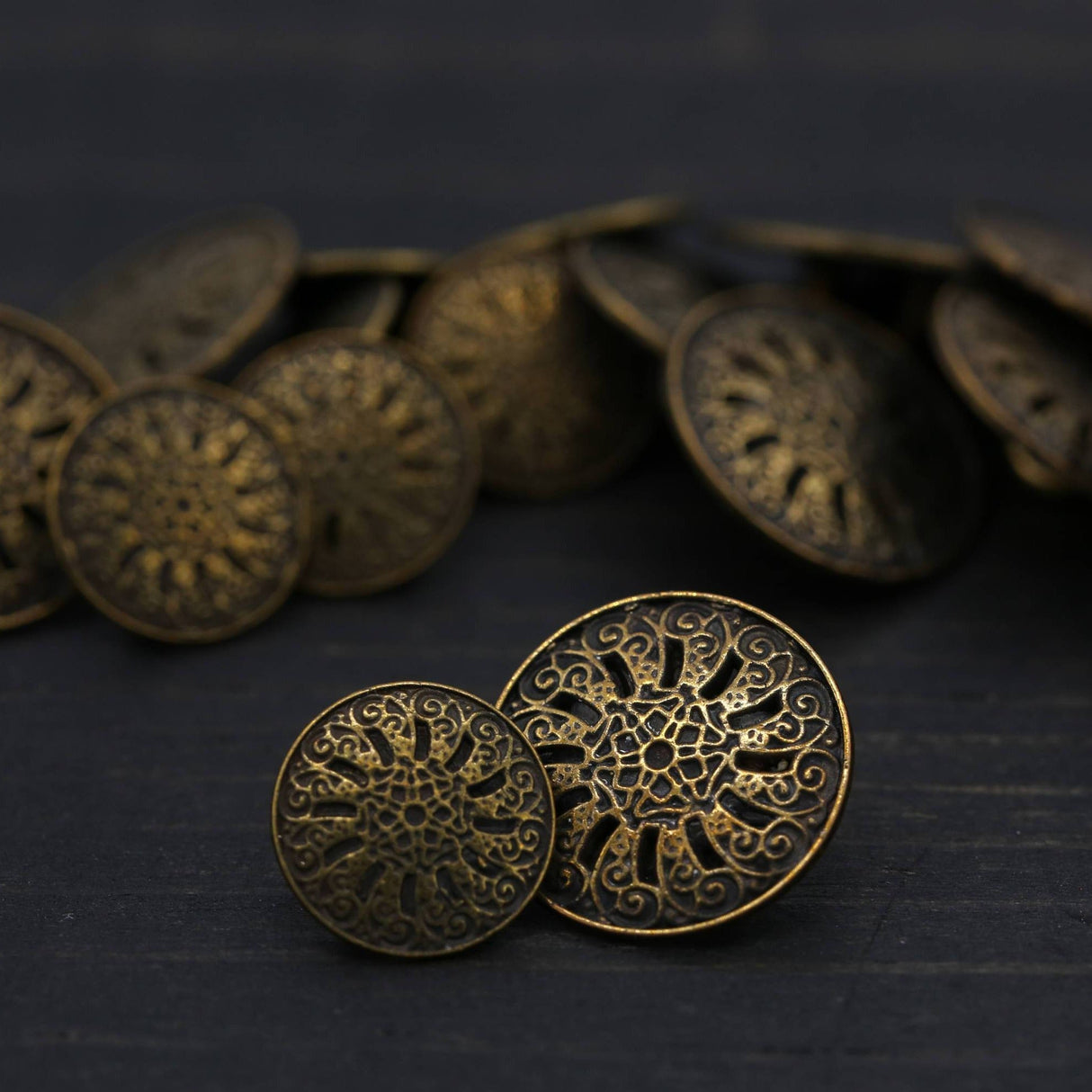 Metal Bronze Shank Button