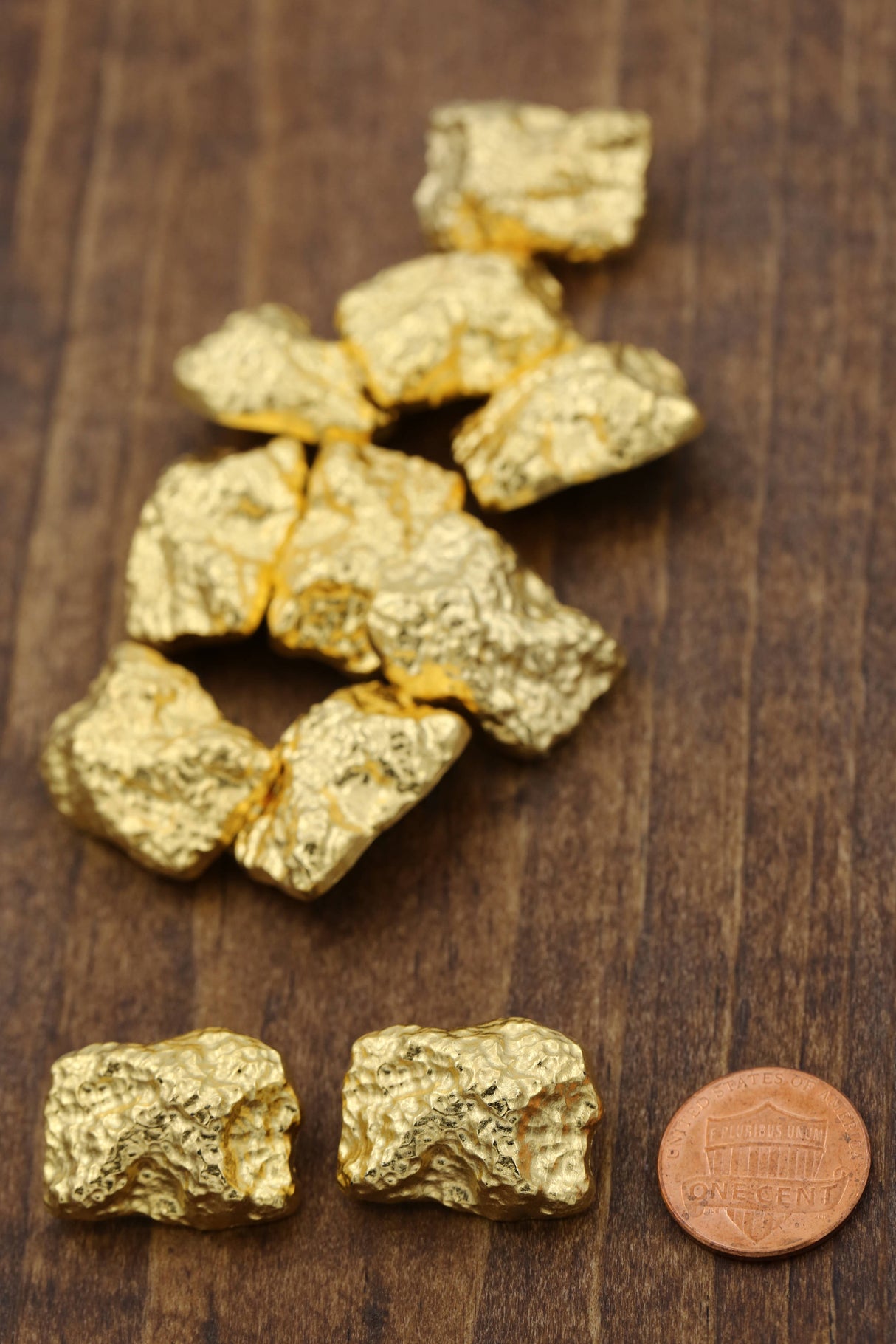 Gold Plastic Shank Button