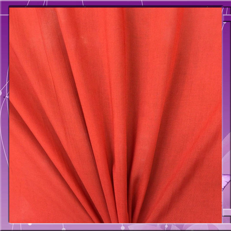 Rayon Challis Fabric Orange