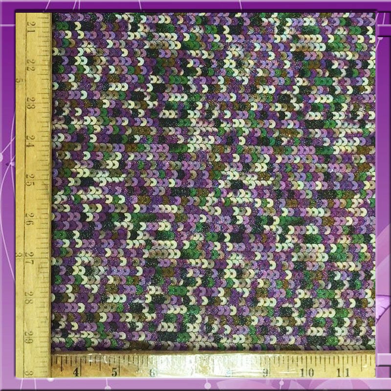 Sequin Rayon Challis Printed Multicolored