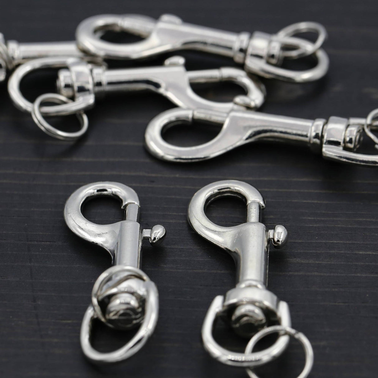 Lobster Clasp Silver Swivel Heavy Duty