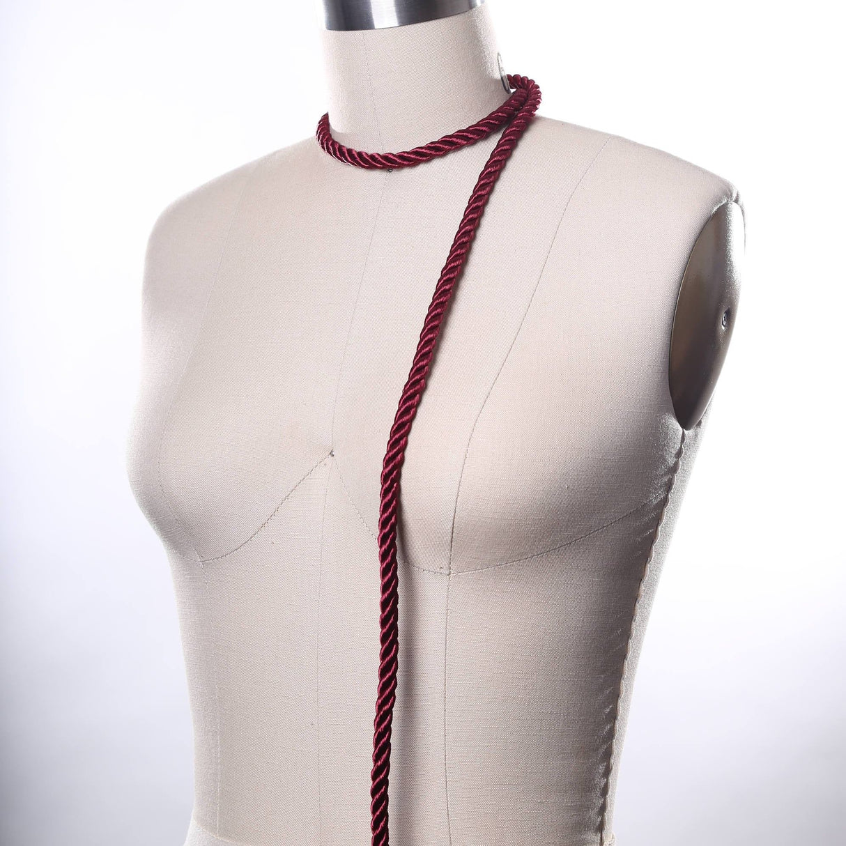 Satin Rope Trim Burgundy 7mm