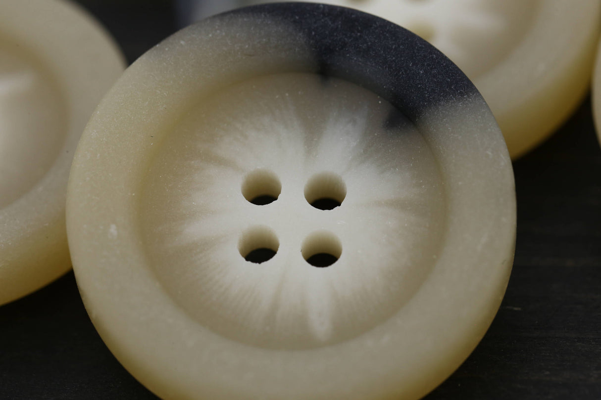 Four Hole Coat Button Beige 27mm