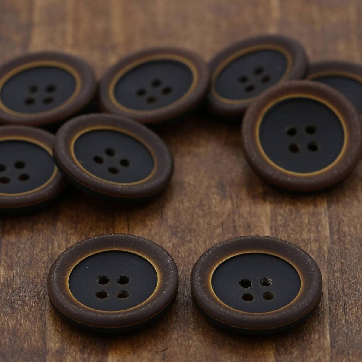 Brown Plastic Button 40L 25mm